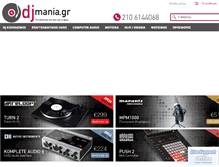 Tablet Screenshot of djmania.gr